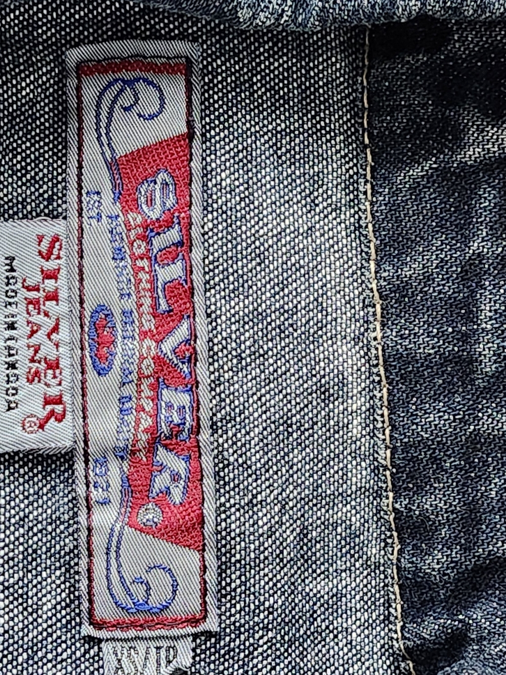 Vintage Silver Jeans Co. Made in Canada Denim Jacket Size XS Trucker 90s